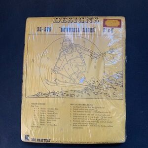 Vintage 1976 Rug Crafters downhill racer yarn rug pattern